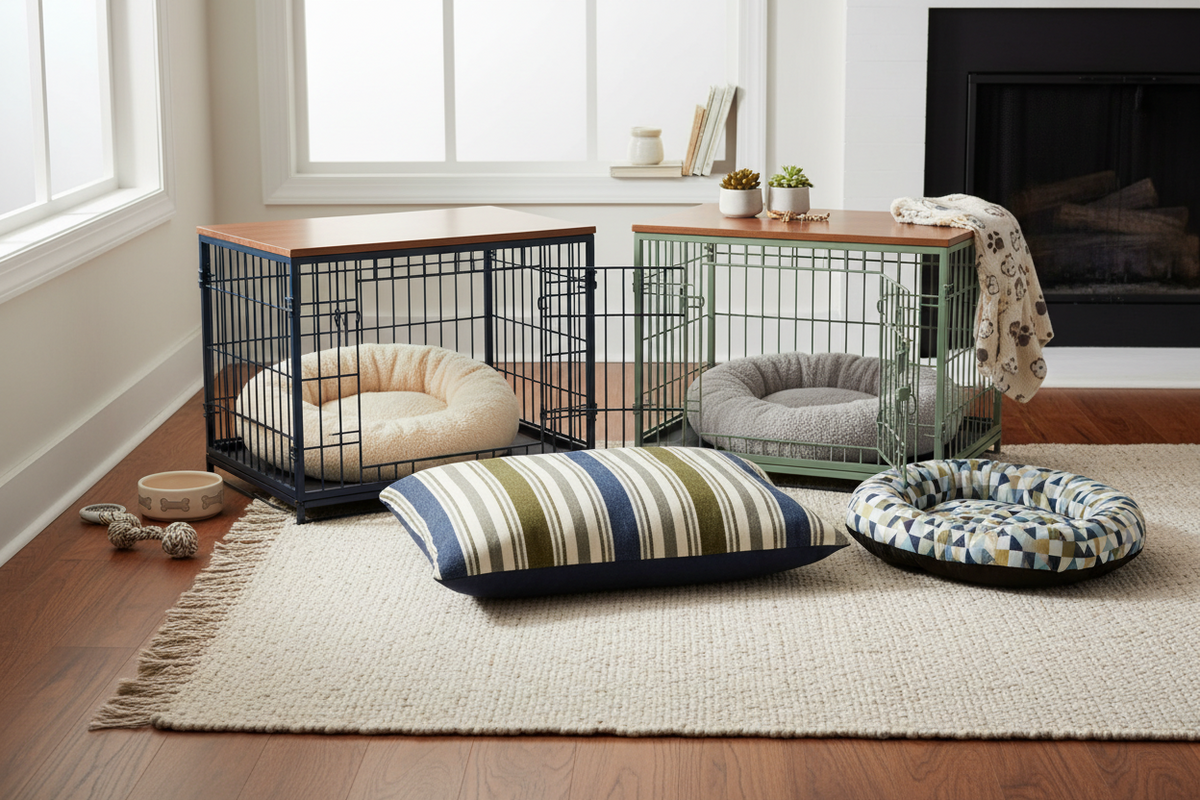 Dog Crates & Beds for Comfortable Pet Rest