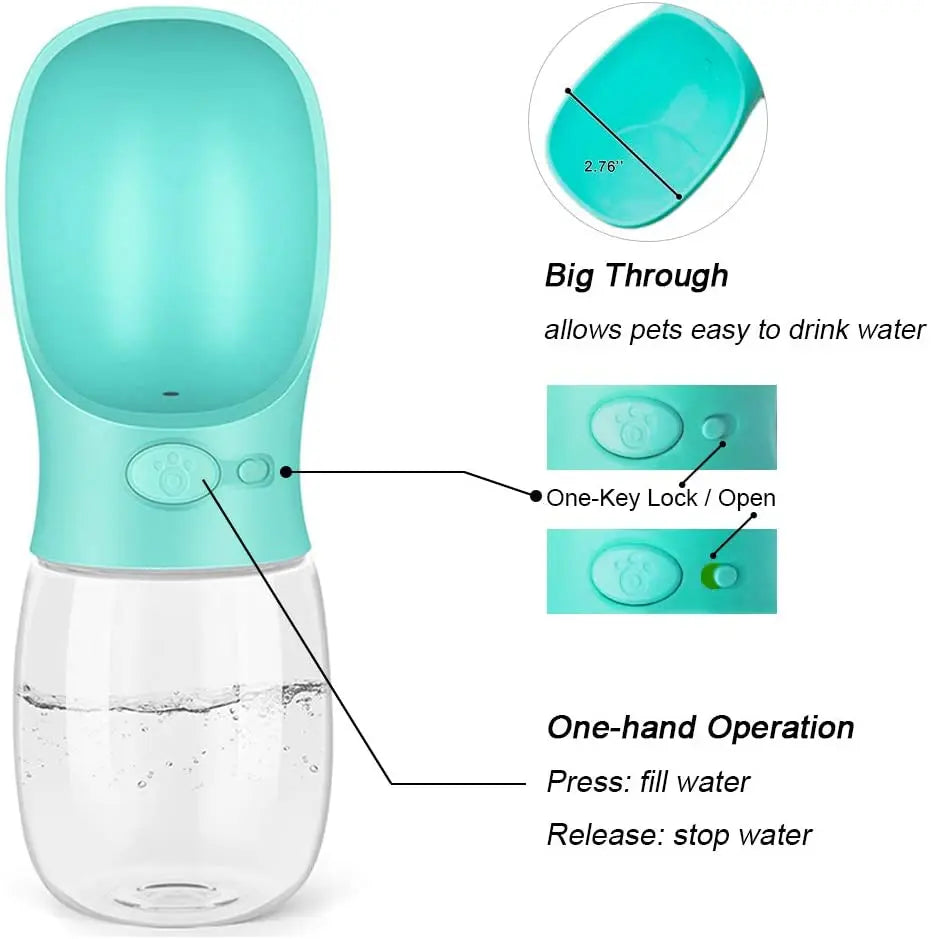 Pet Water Bottle Drinking Feeder for Dogs & Cats