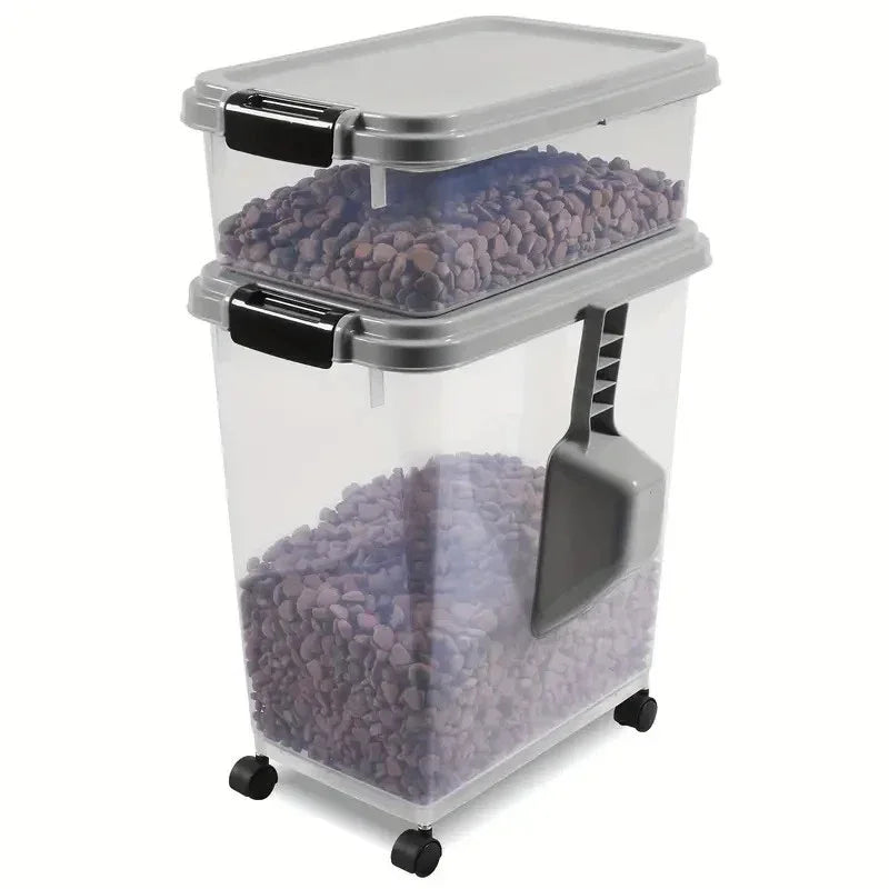 40L Large Airtight Pet Food Storage Container for Dogs and Cats