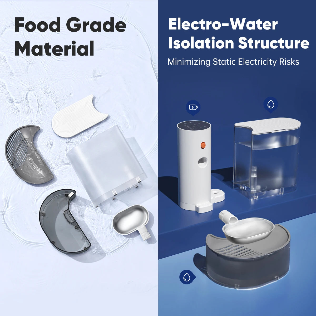 Stainless Steel Bowl Water Dispenser for Pets