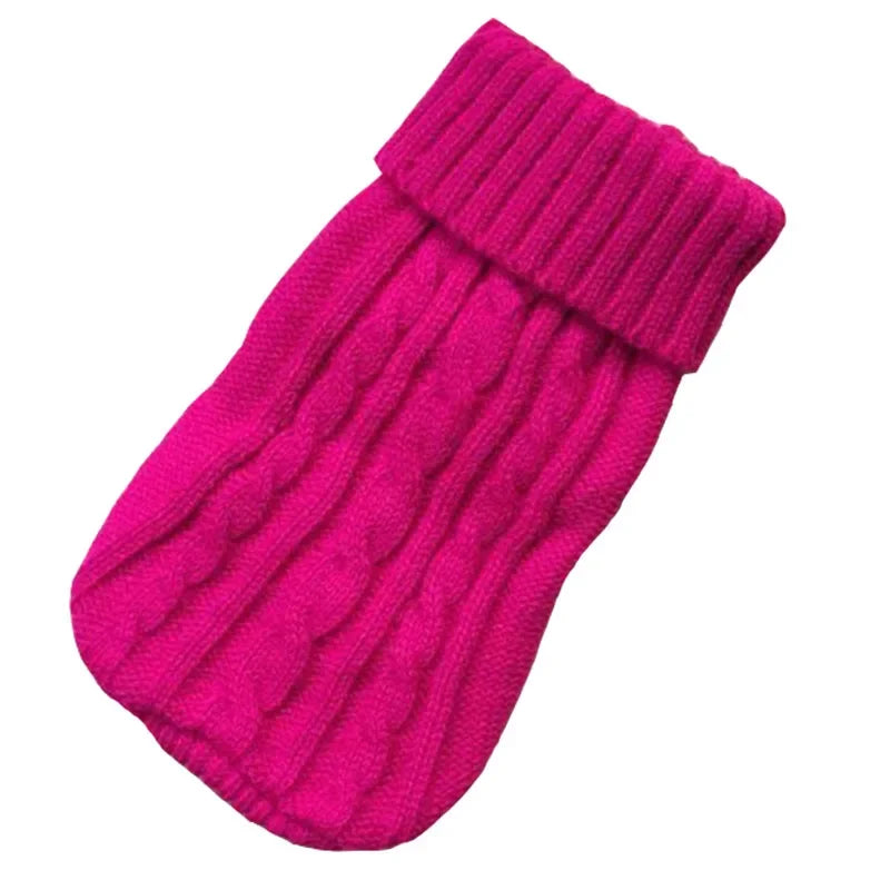 Winter Knitted Sweater for Small Dogs, Medium Dogs & Puppies.