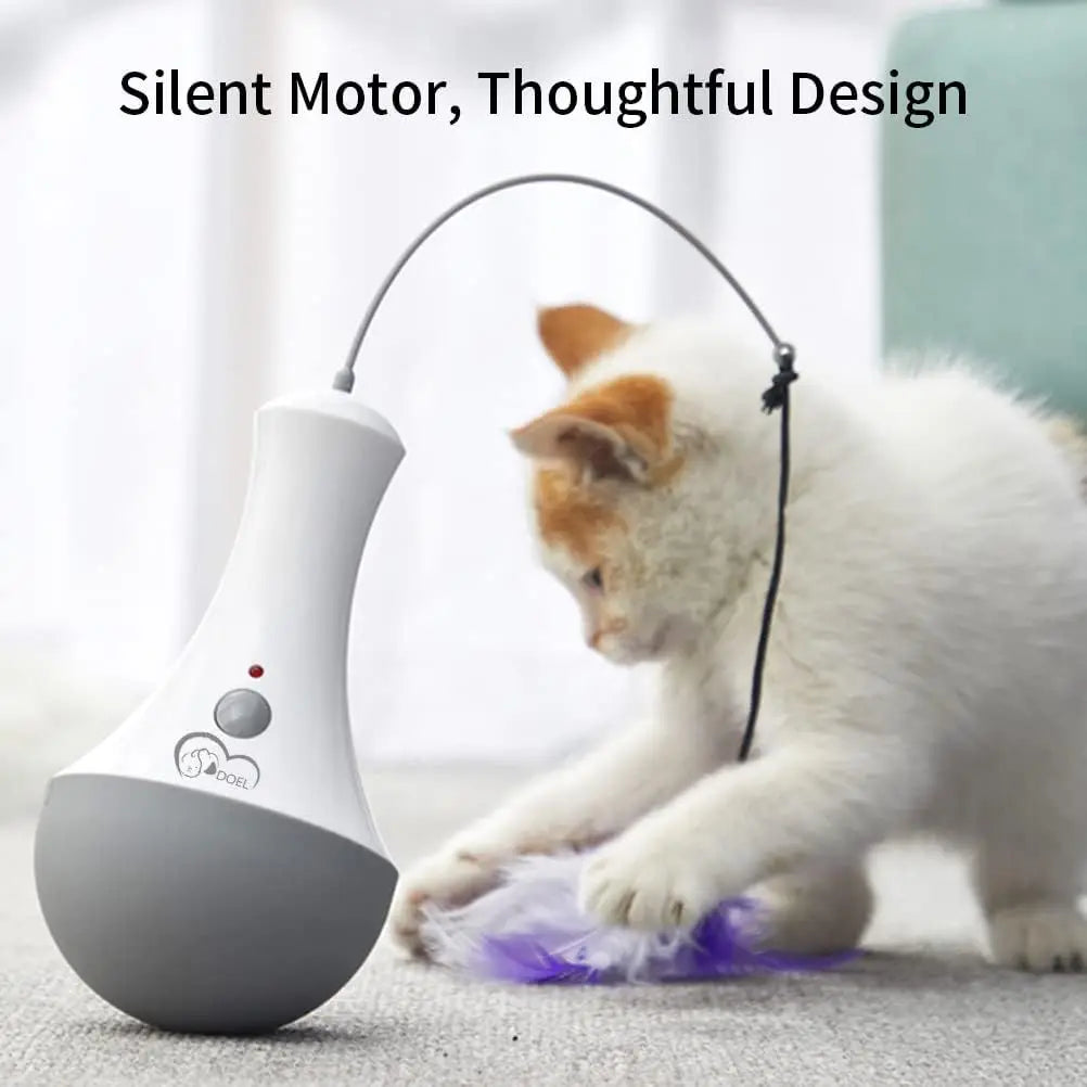 Cat Interactive Automatic Feather Kitten Teaser Toy