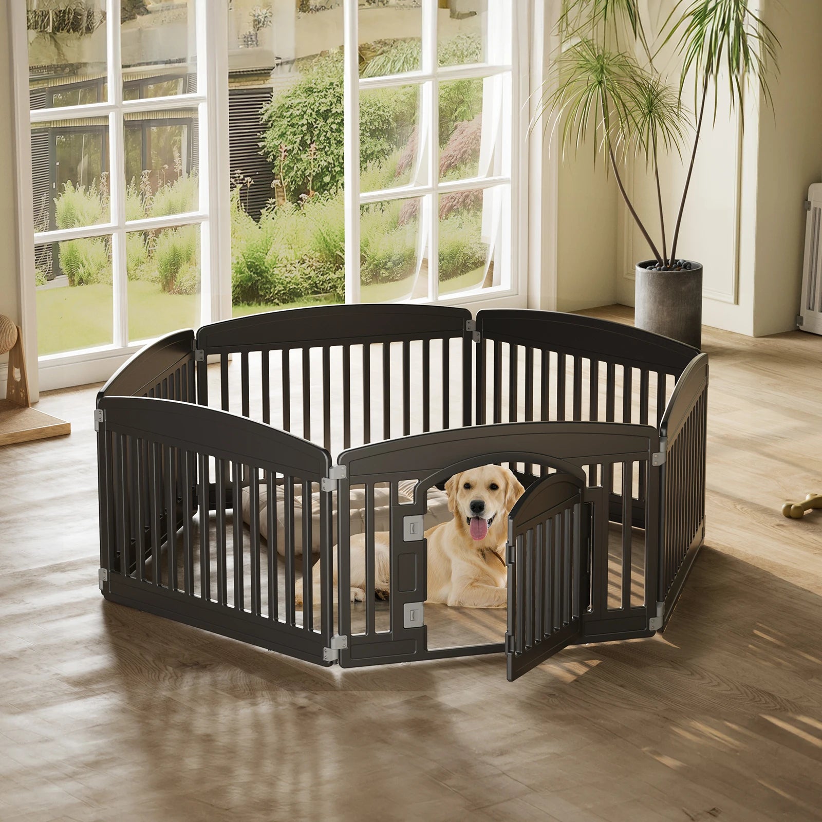 Plastic Dog Playpen 24 IN for Medium Dogs