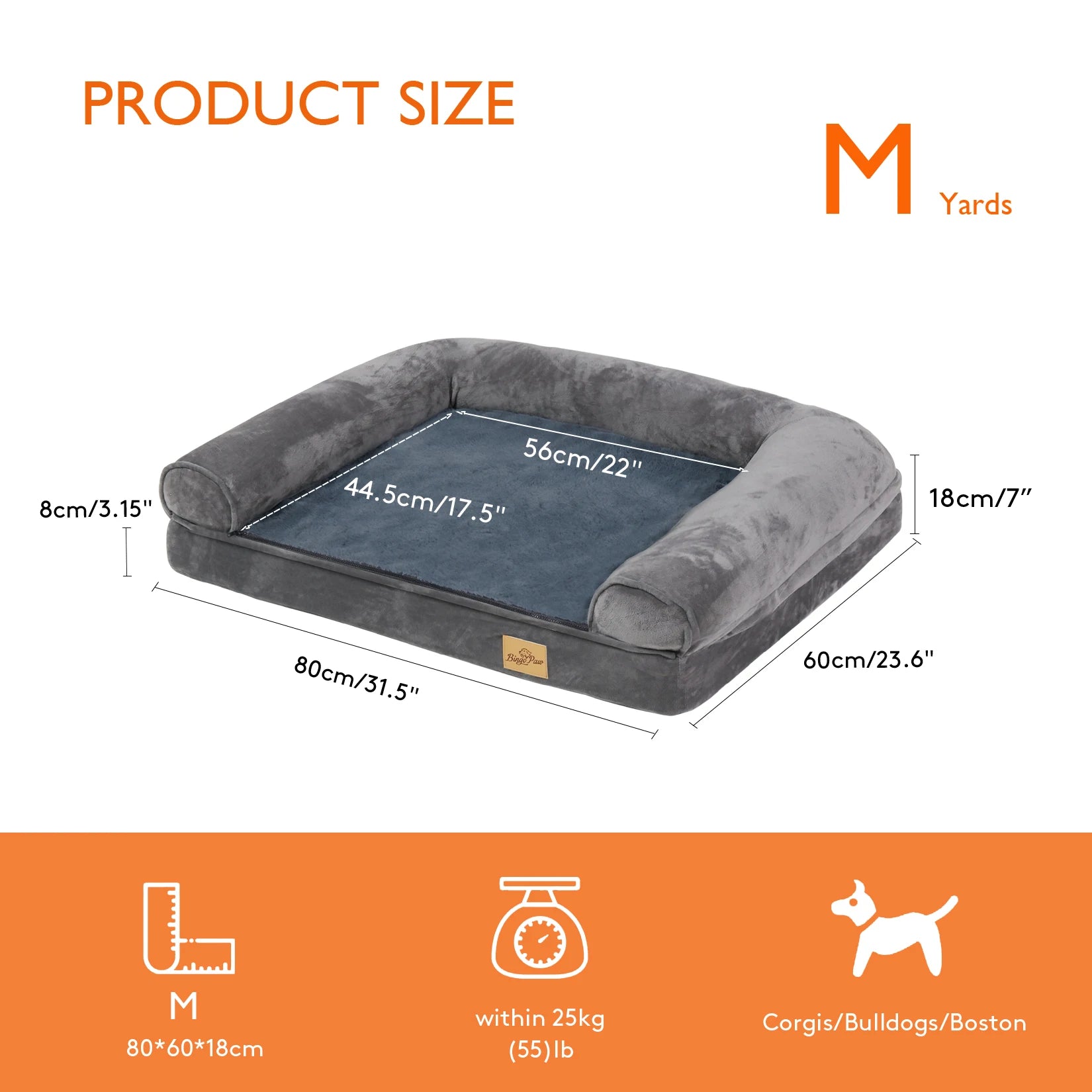 Dog Beds with Orthopedic Pet Mattress and Cushion