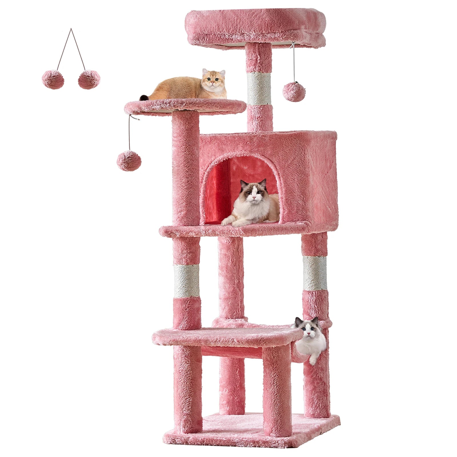Cat Tree Tower for Indoor Cats with Scratching Posts