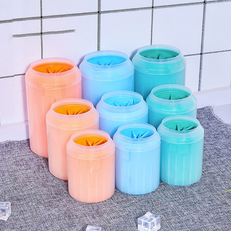 Dog Paw Cleaner Cup Soft Silicone Combs for Dogs