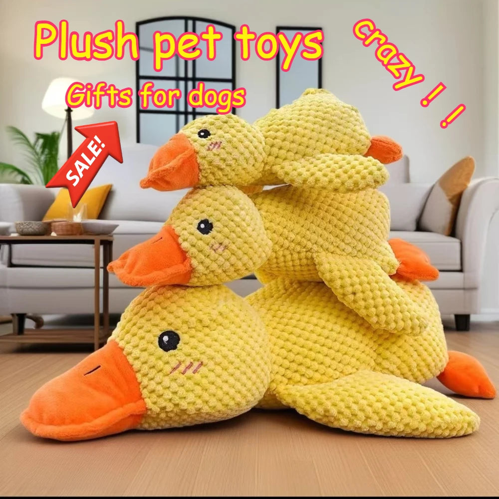 Squeaky Duck for Dogs Plush Puppy Companion Toy