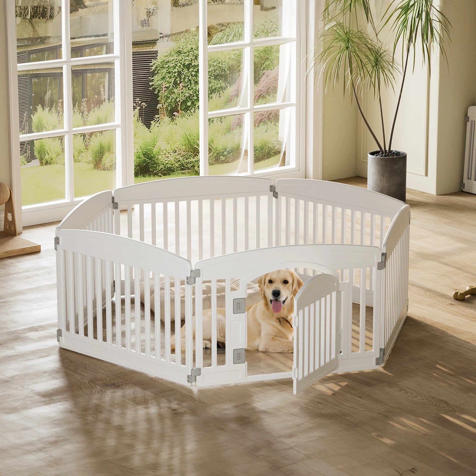 Plastic Dog Playpen 24 IN for Medium Dogs