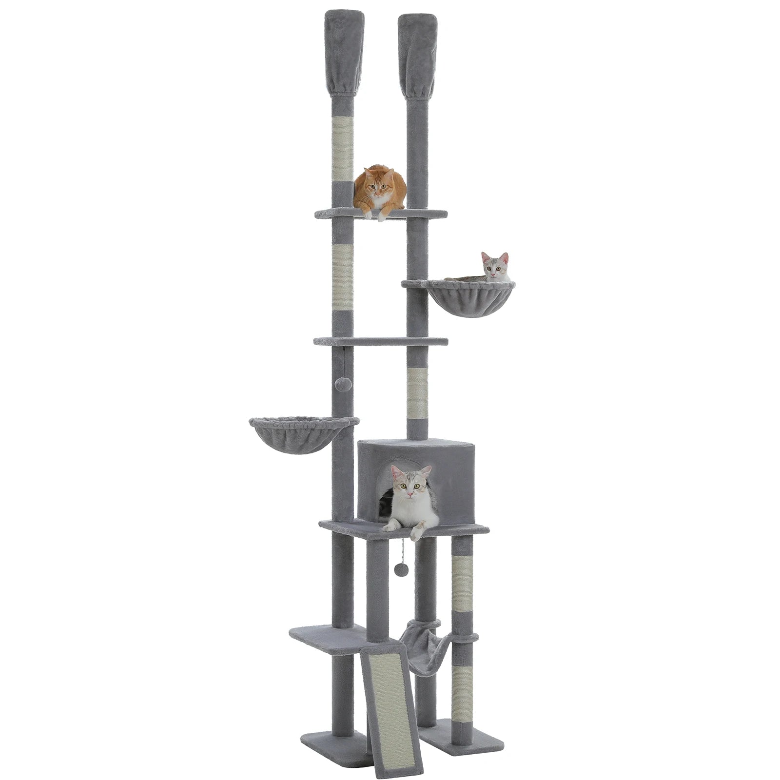 Cactus Cat Tree Tower 7 Tiers with Hammocks and Condos