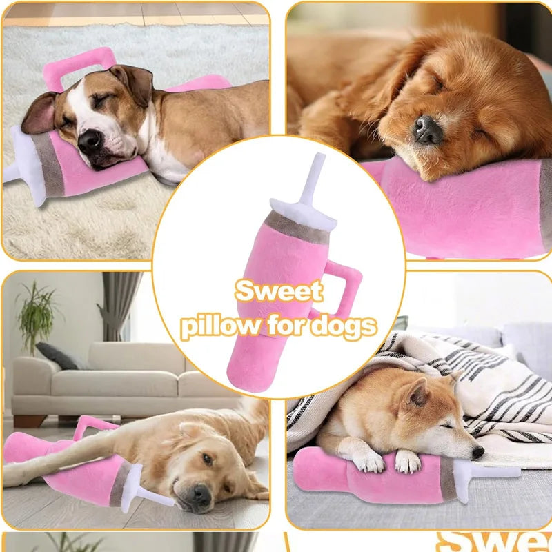 Squeaky Dog Cup Chew Toy puppy