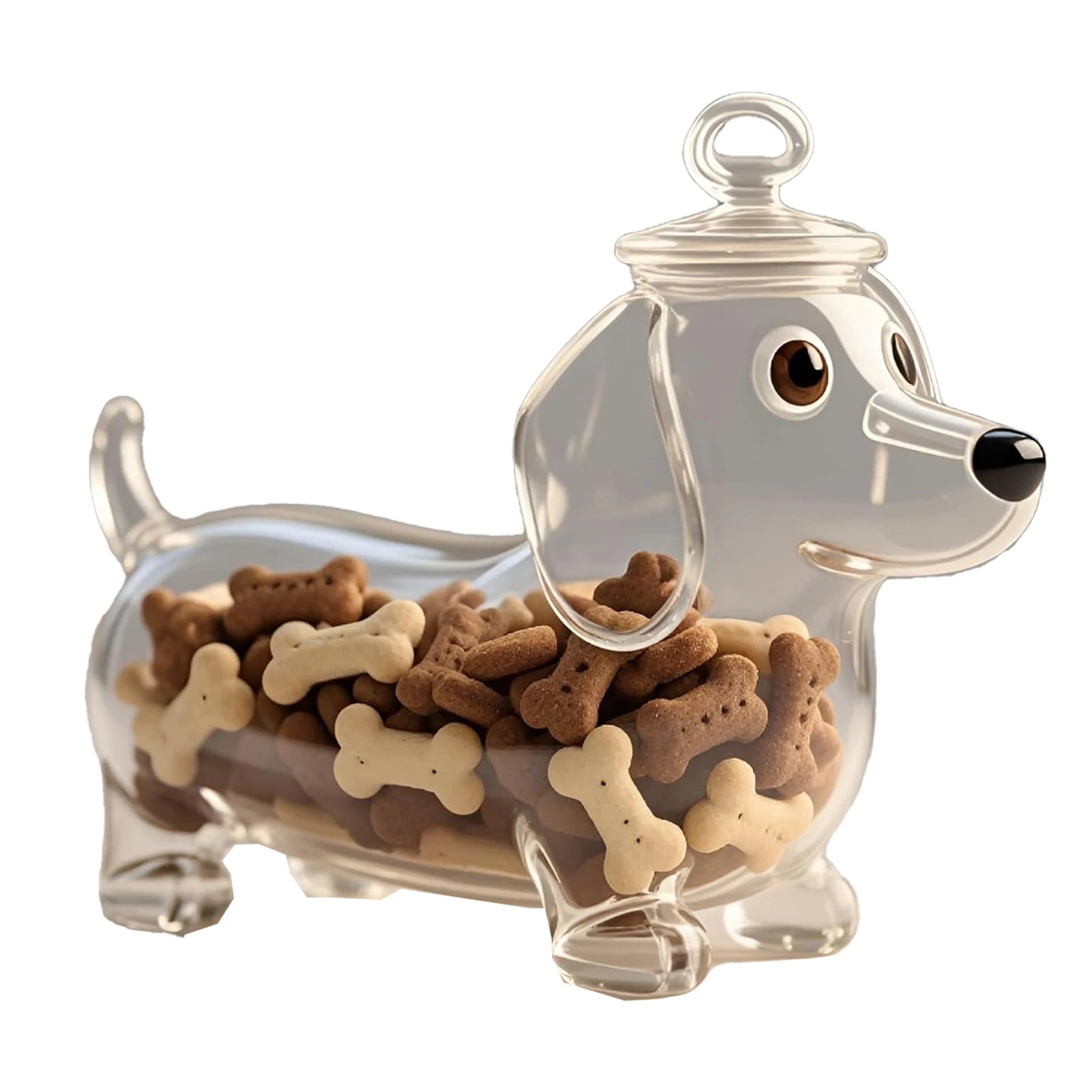Dachshund Dog Snack Jar Food Storage Container with Lid