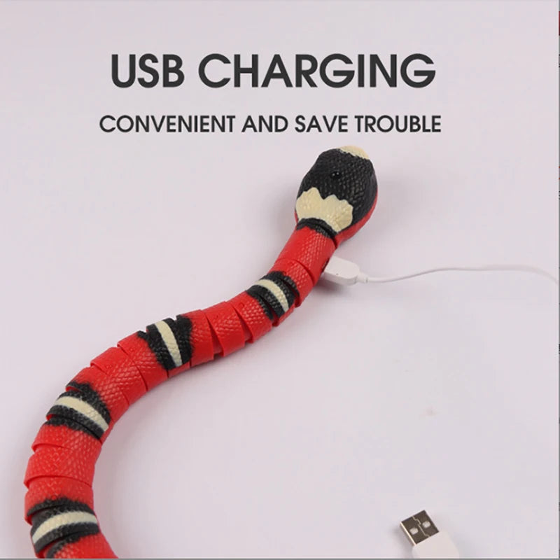 Interactive Smart Snake, USB Rechargeable, Tease Toys for Cats.