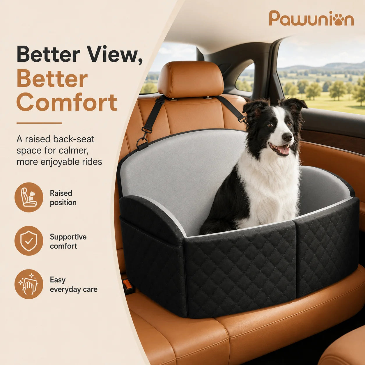 Dog Car Seat for Medium Large Dogs for Car Travel