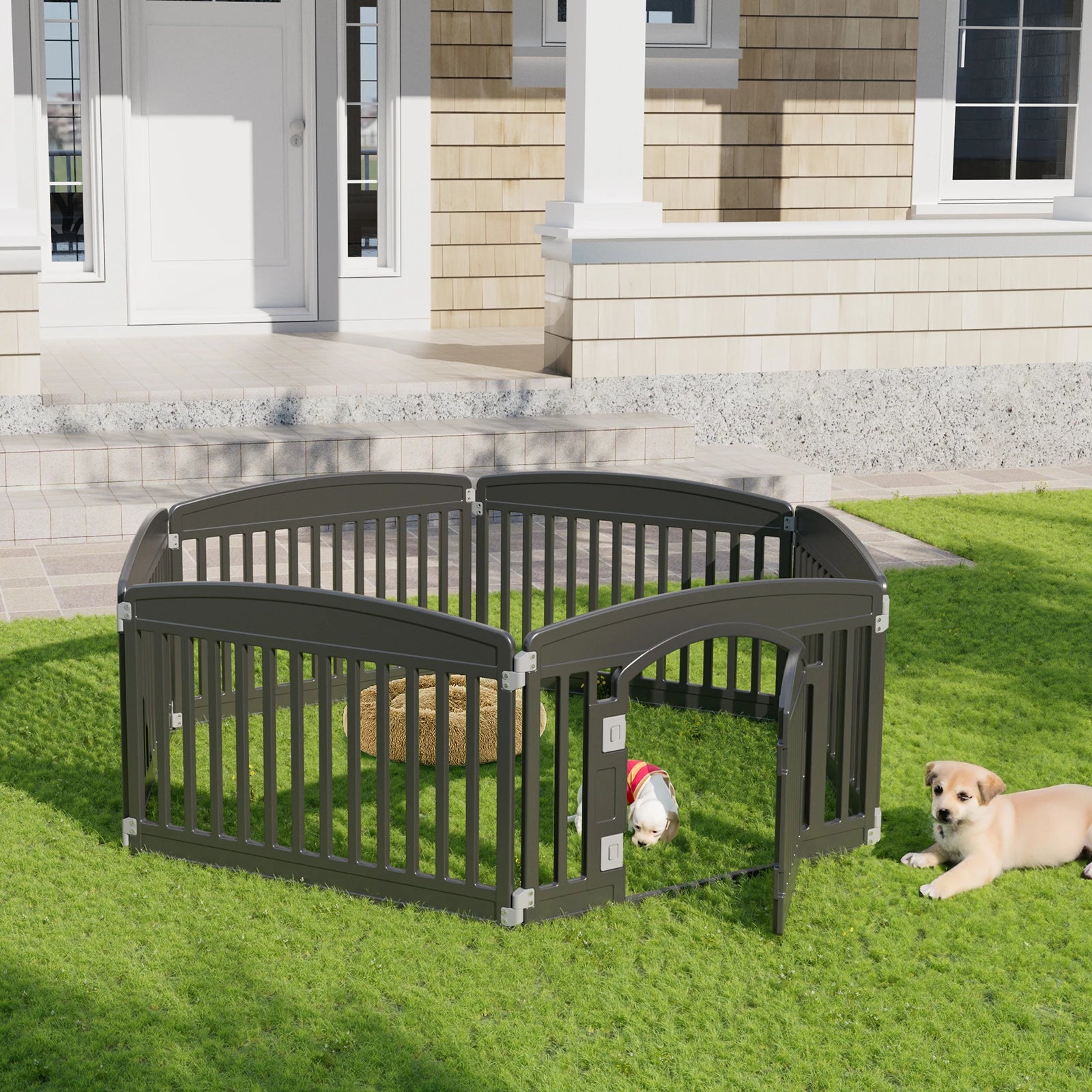 Plastic Dog Playpen 24 IN for Medium Dogs