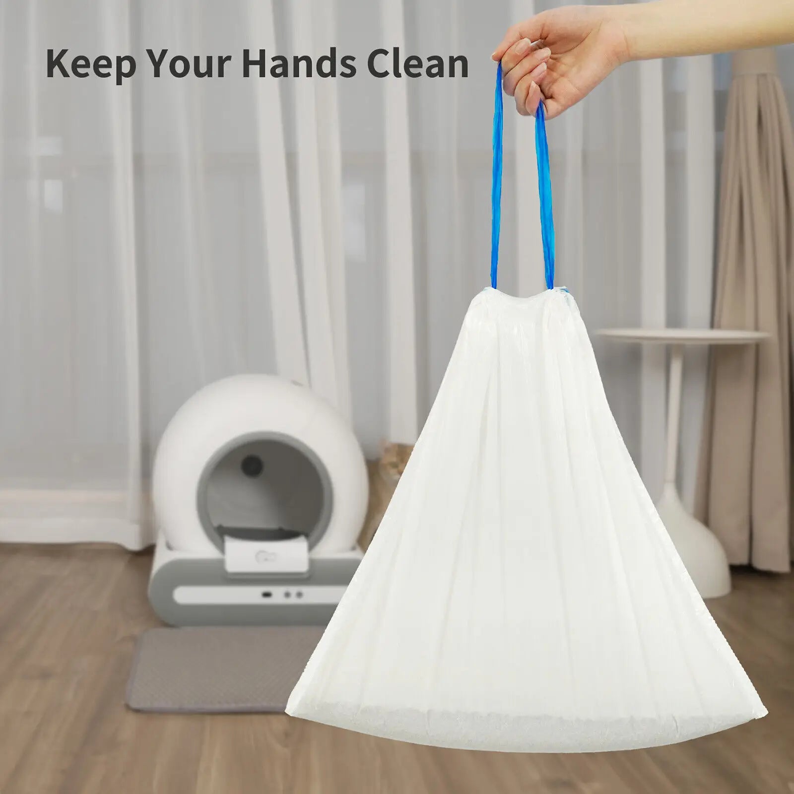 Self-Cleaning Cat Litter Box Poop Bags | 60 Count