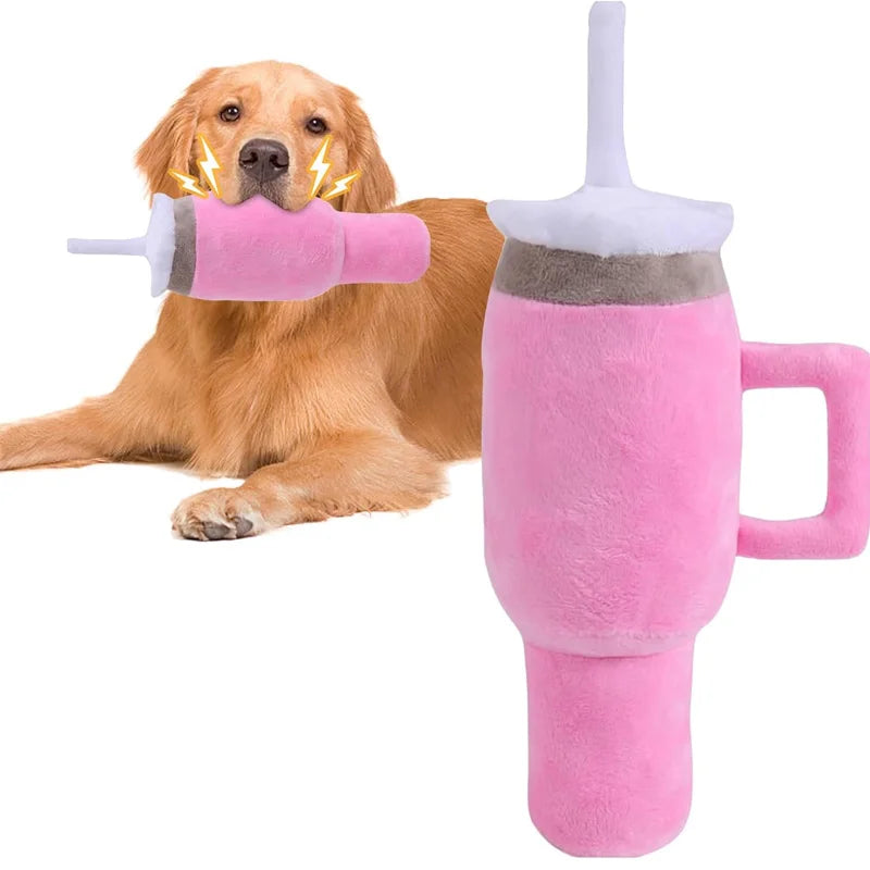 Squeaky Dog Cup Chew Toy puppy