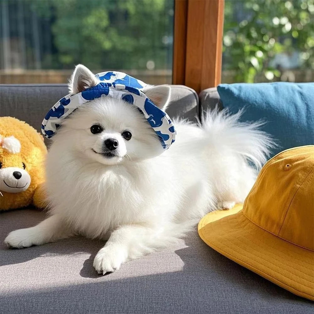 Adjustable Dog Hat Cute Print Cap for Cats and Dogs