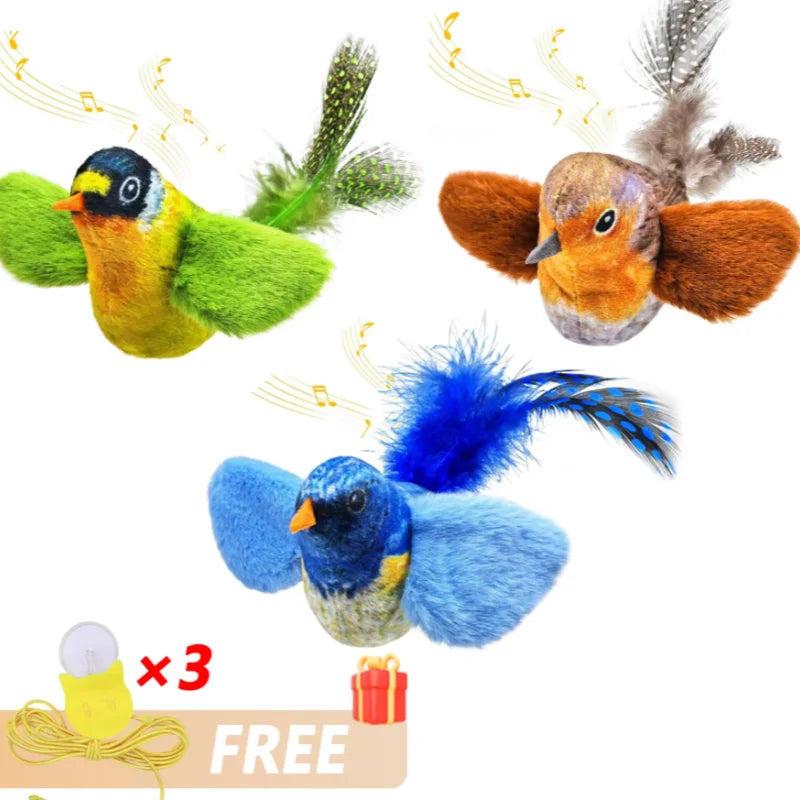 Lifelike Bird Cat Teaser