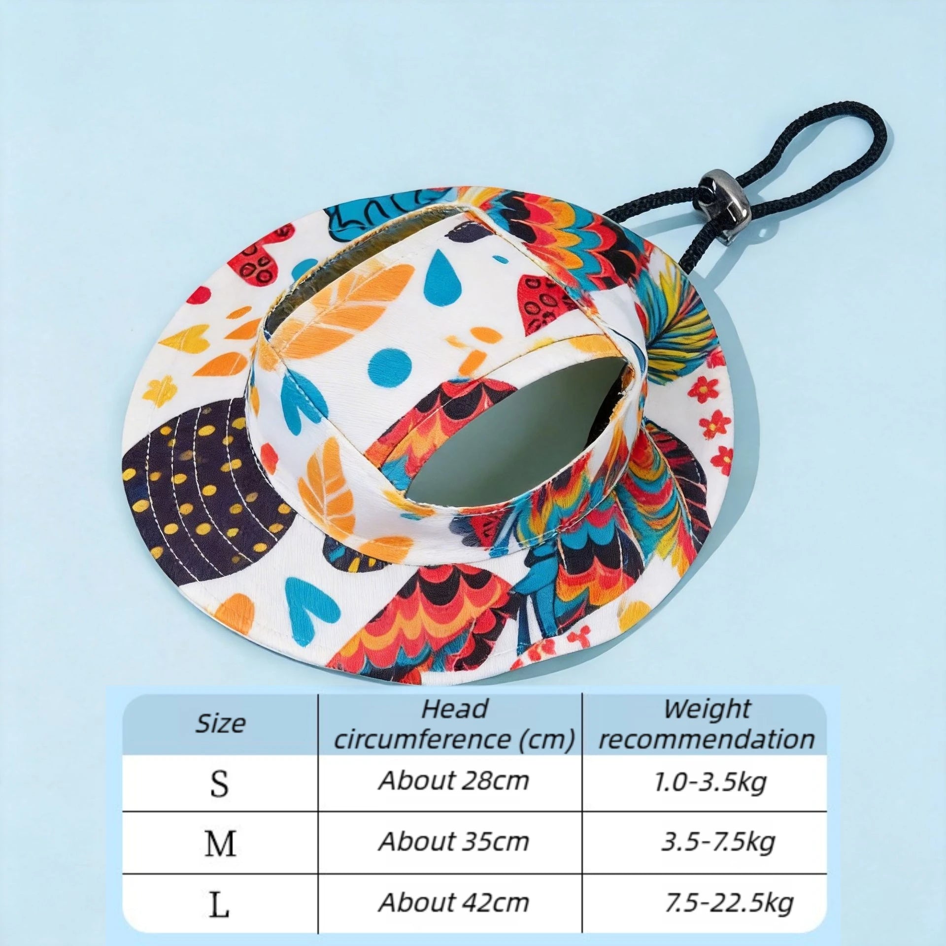 Adjustable Dog Hat Cute Print Cap for Cats and Dogs