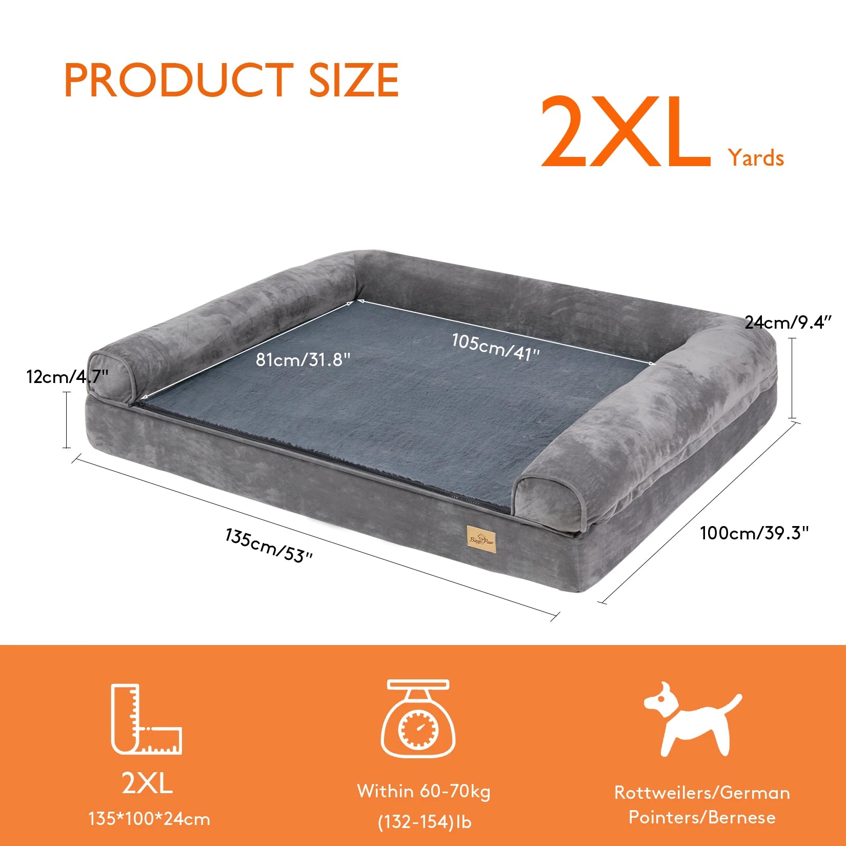 Dog Beds with Orthopedic Pet Mattress and Cushion