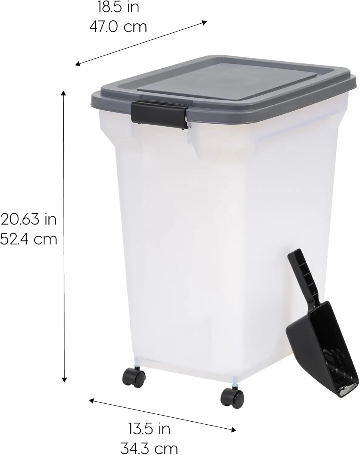 Dog Food Storage Container 40 lbs with Wheels