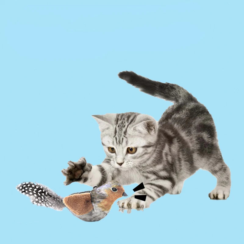 Lifelike Bird Cat Teaser