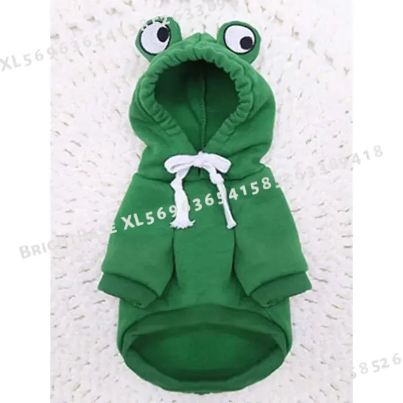 Cute Frog Sweater for Small & Medium Dogs.