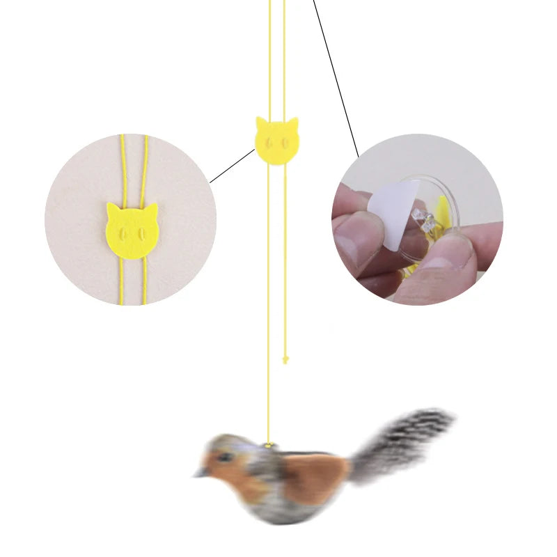 Lifelike Bird Cat Teaser