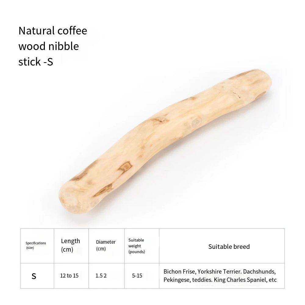 Coffee Wooden Dog Chew Stick for Dogs