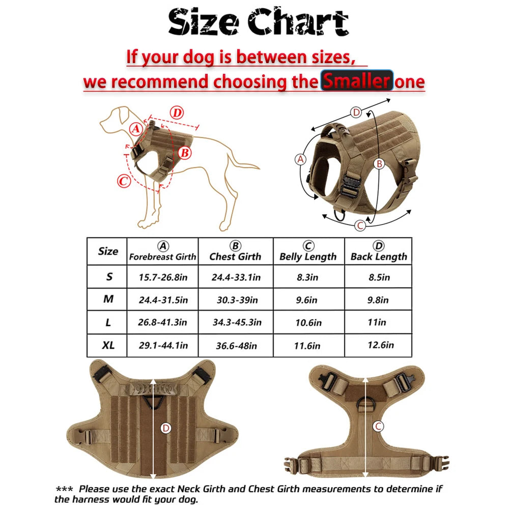 Medium Large Dog Harness And Leash Set for Walking