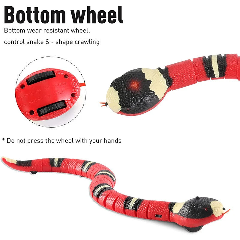 Interactive Smart Snake, USB Rechargeable, Tease Toys for Cats.