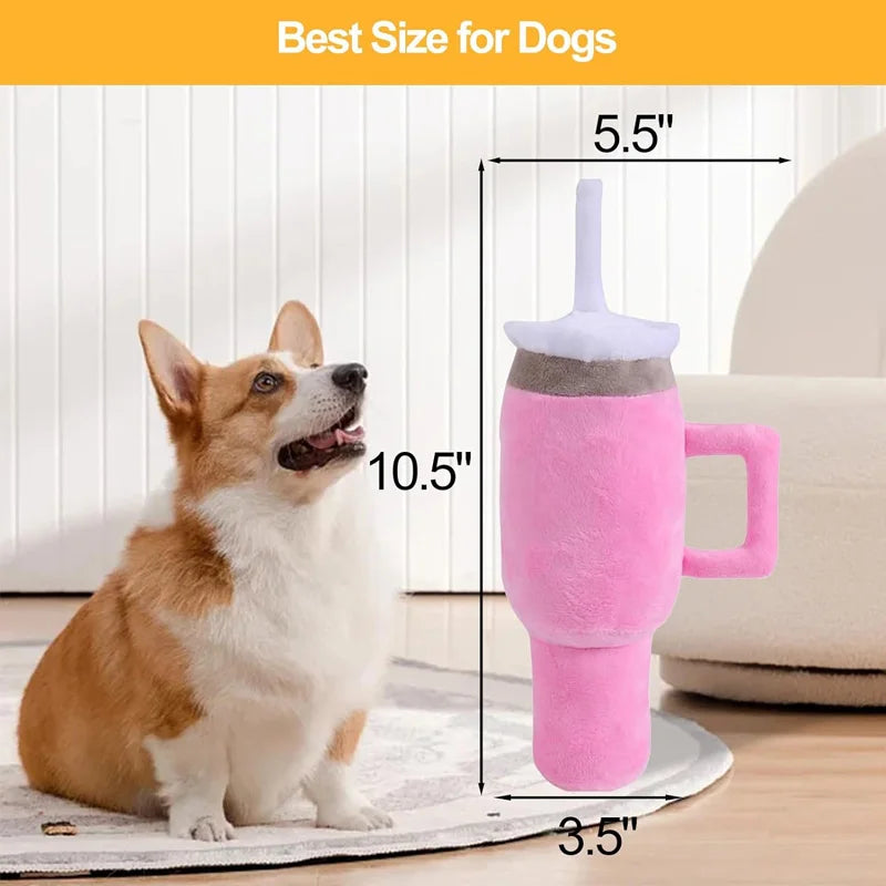 Squeaky Dog Cup Chew Toy puppy