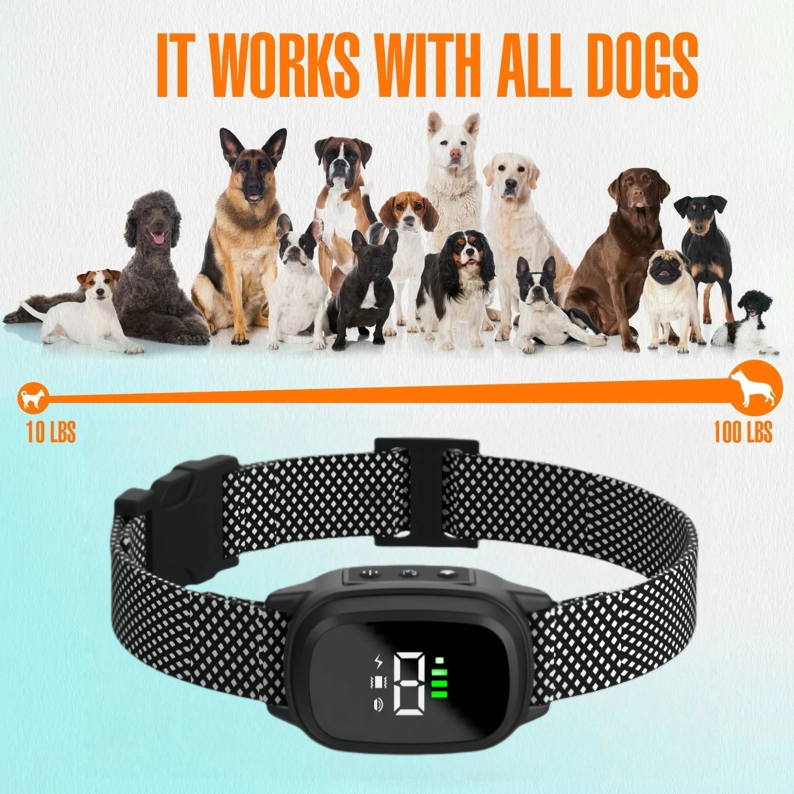 Waterproof Dog Bark Collar for Small & Medium Dogs
