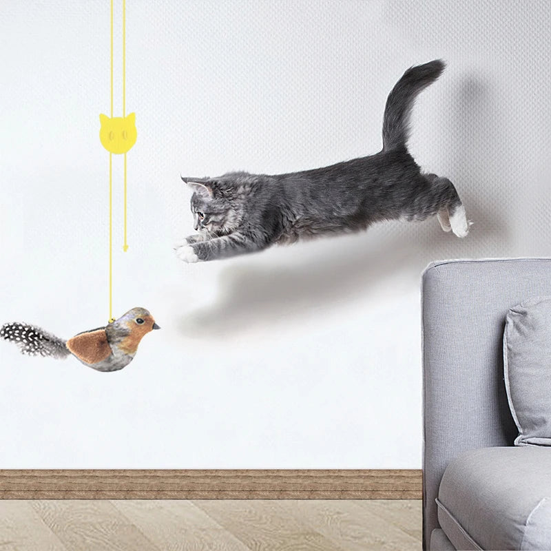 Lifelike Bird Cat Teaser
