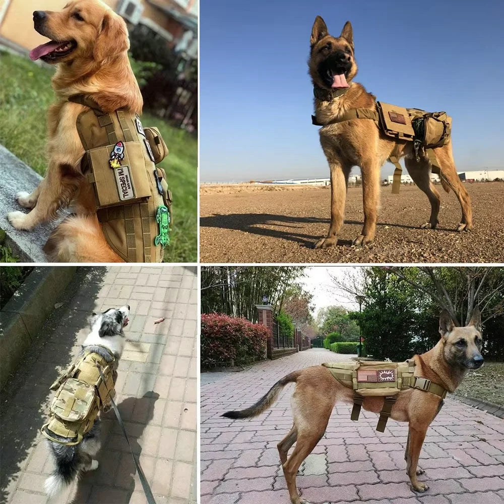 12 Pieces Tactical Patch Bundle for Dog Vest Harness