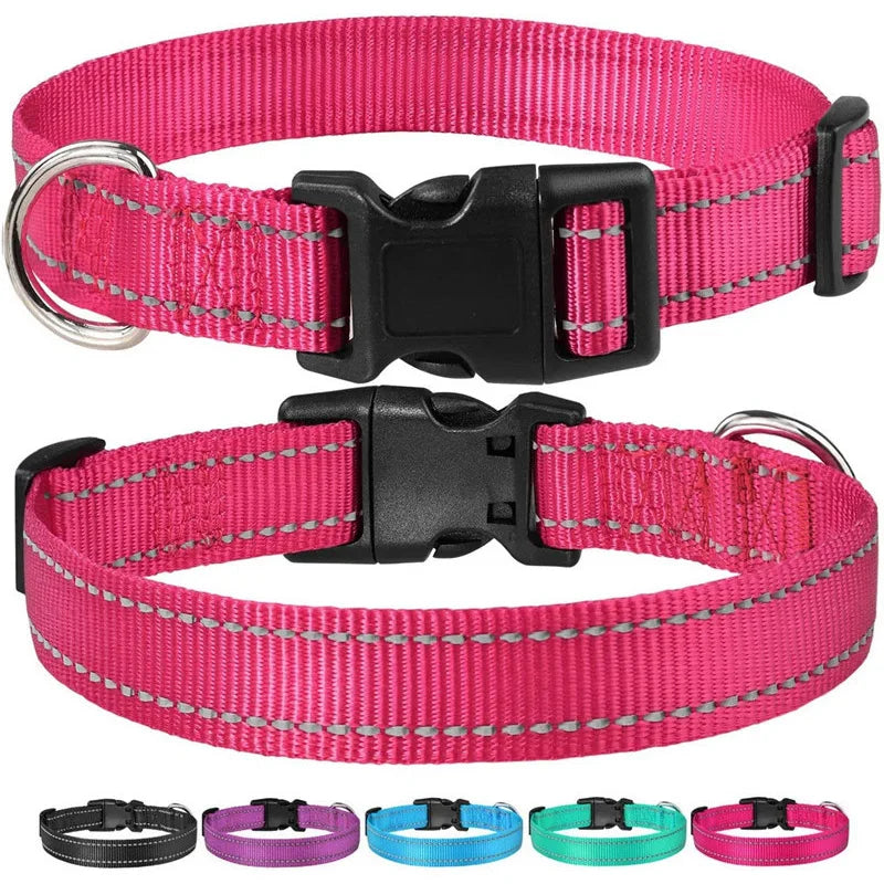 Adjustable Reflective Dog Collar Strap for Dogs