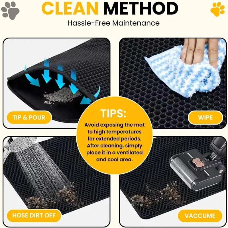 Cat Litter Double Layer Trapping Litter Mat.