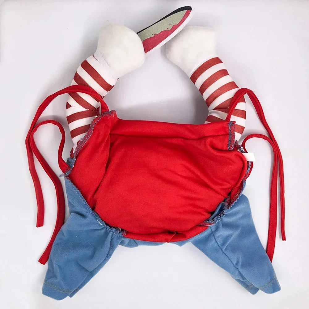 Sweatshirt & Overalls for Halloween Horror Movie Chucky for Small & Medium Dogs.