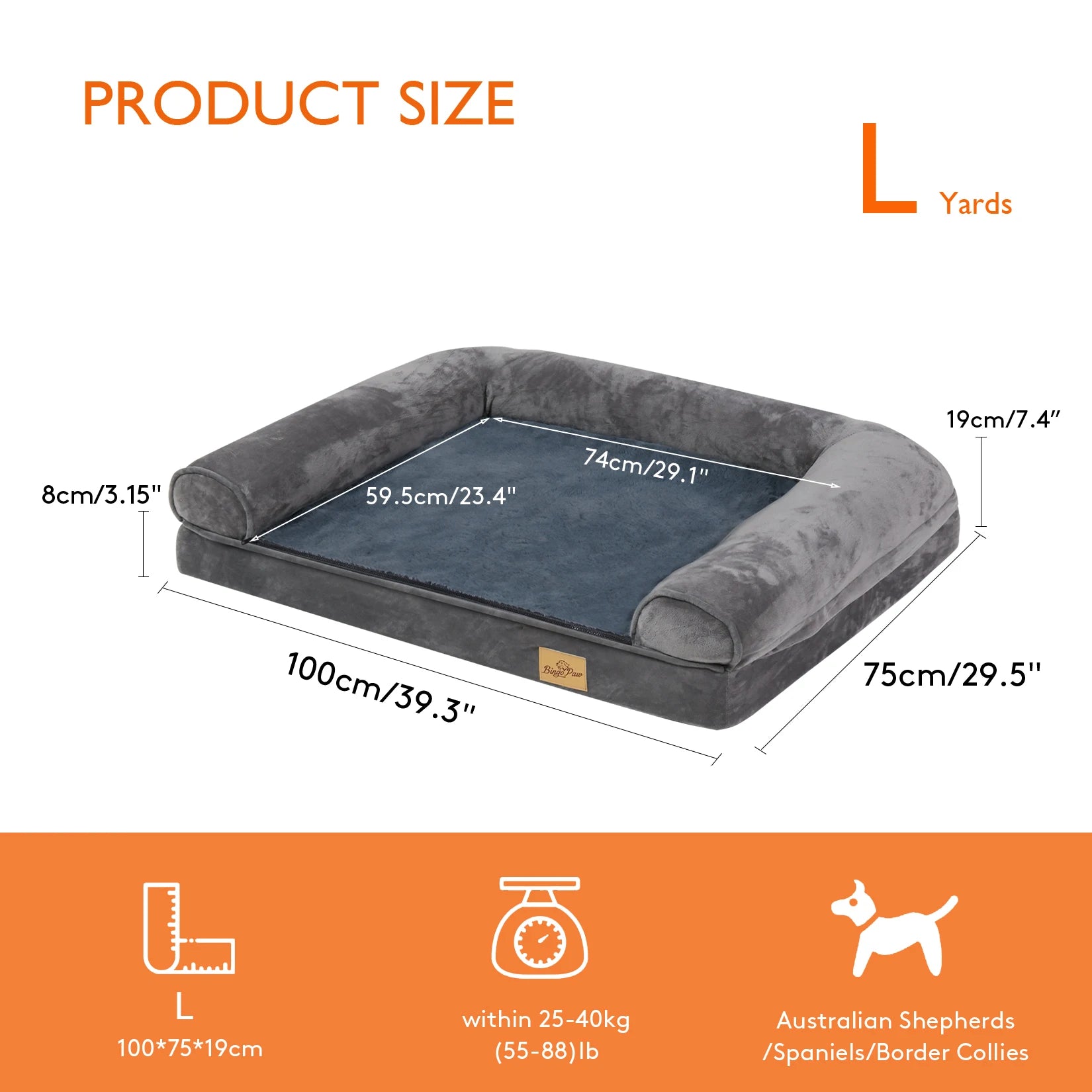 Dog Beds with Orthopedic Pet Mattress and Cushion