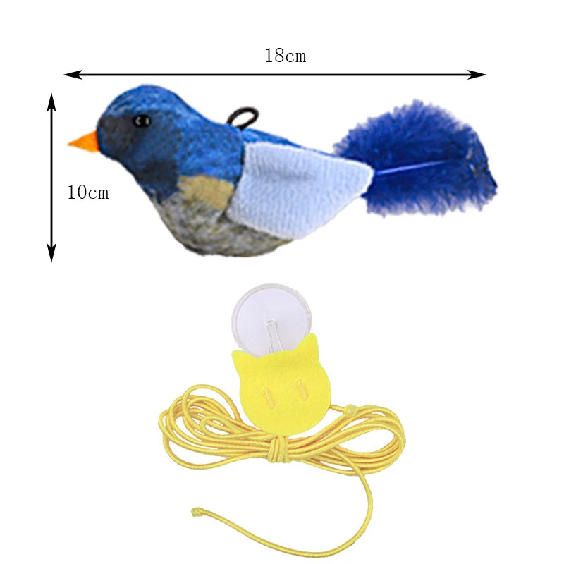 Lifelike Bird Cat Teaser