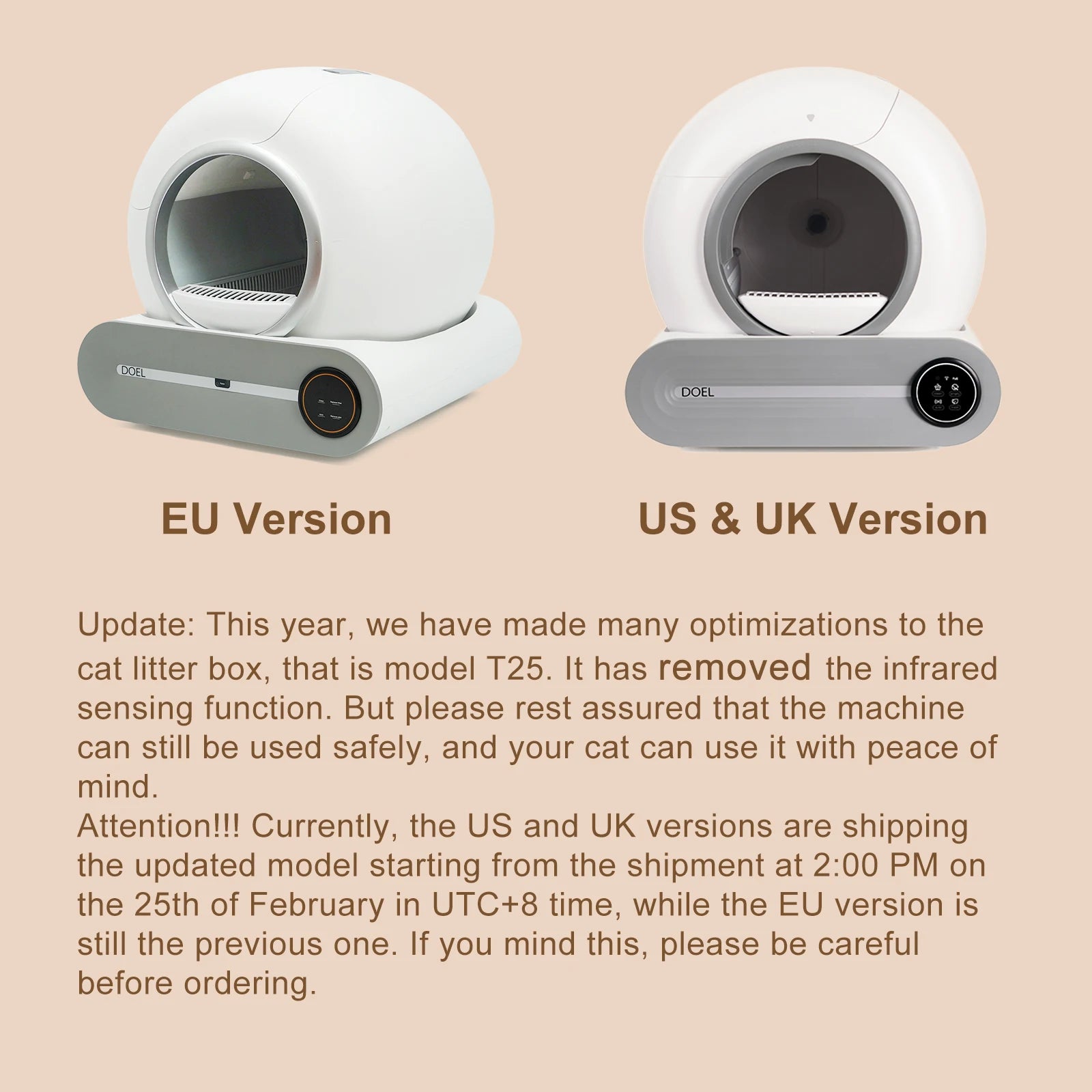 Self Cleaning Cat Litter Box with 2.4G Wi-Fi, trash bag support and litter mat for convenient indoor cat waste management and cleaner surroundings.