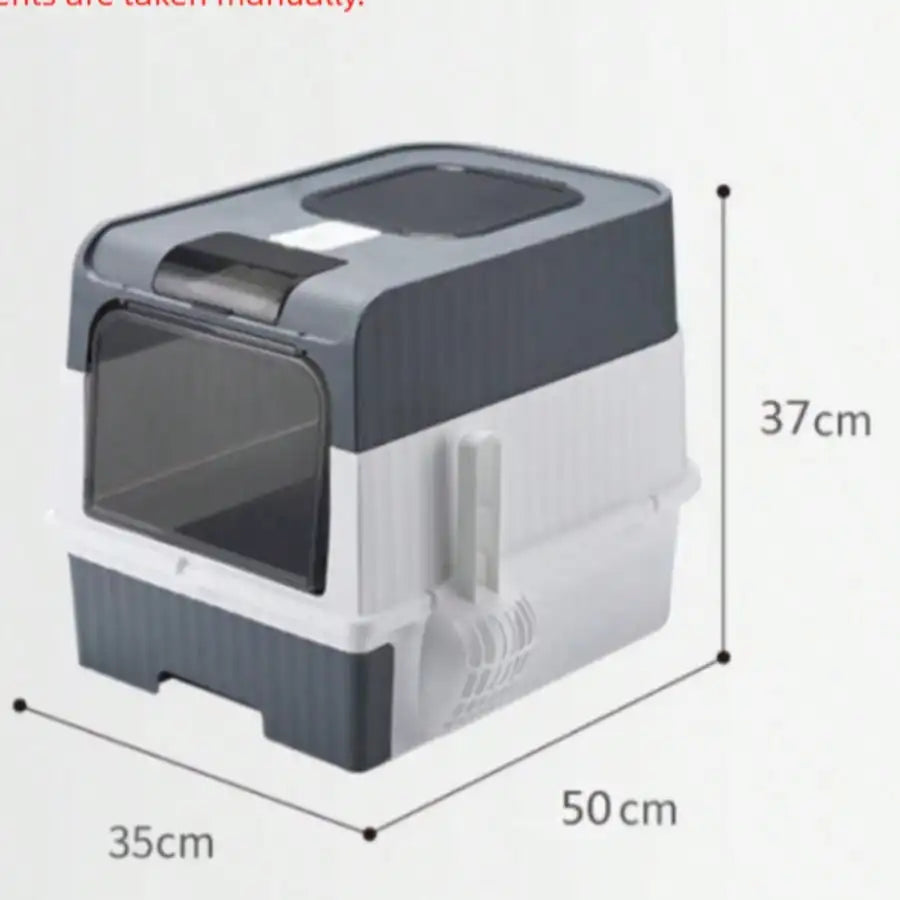 Fully Enclosed Cat Litter Box.