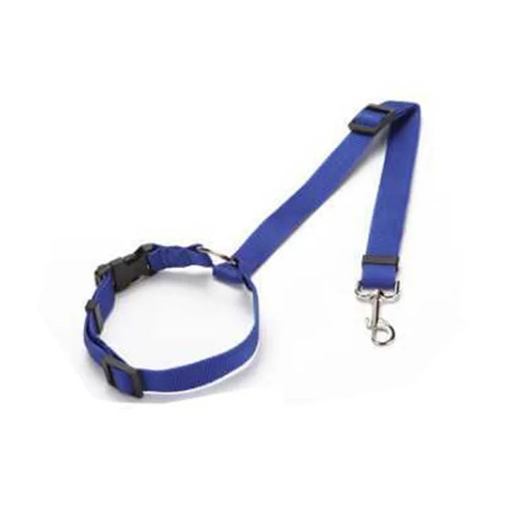 Two-in-One Pet Car Seat Belt and Leash Adjustable Nylon