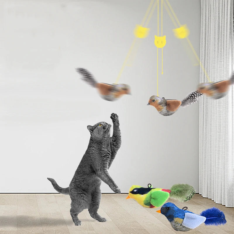 Lifelike Bird Cat Teaser