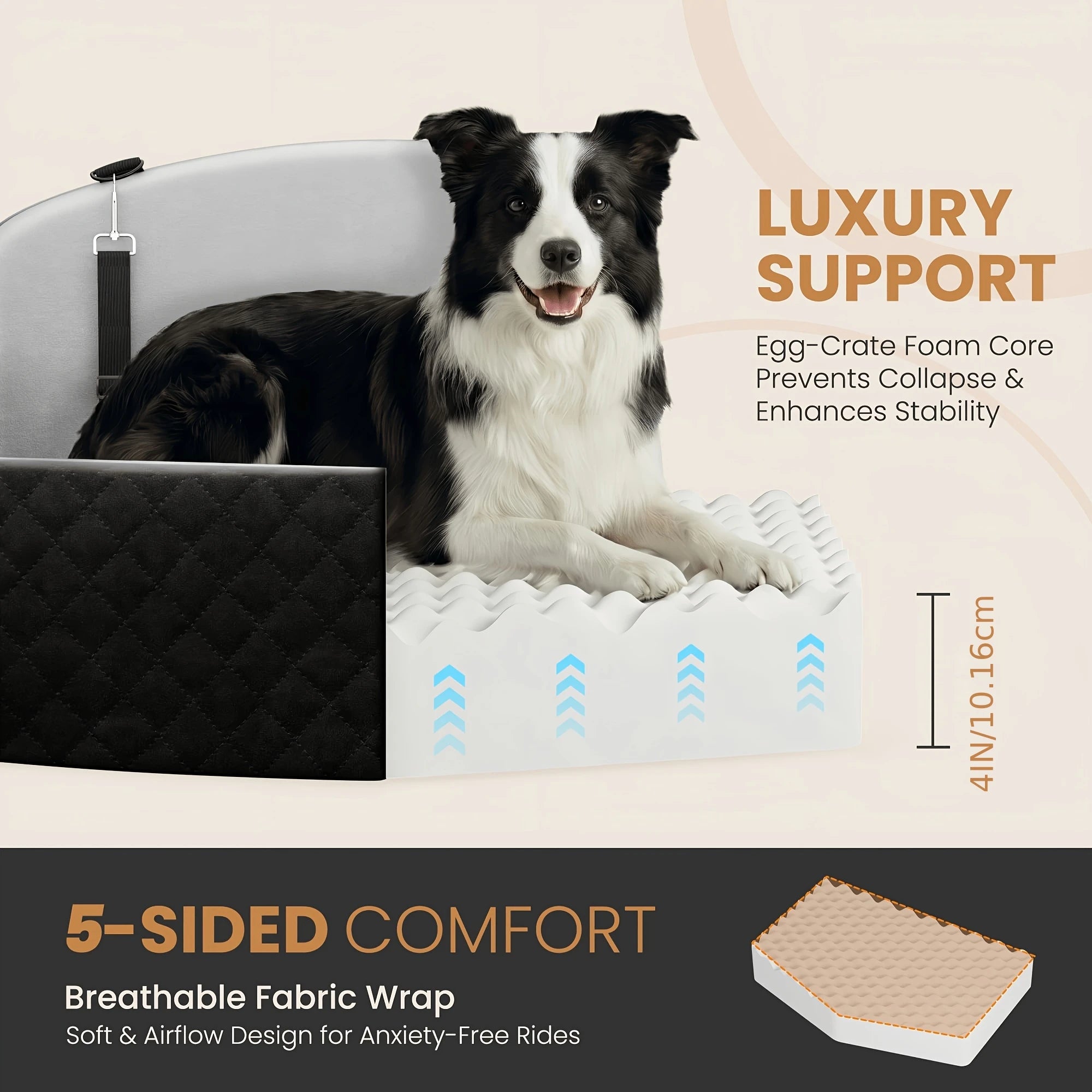 Dog Car Seat for Medium Large Dogs for Car Travel
