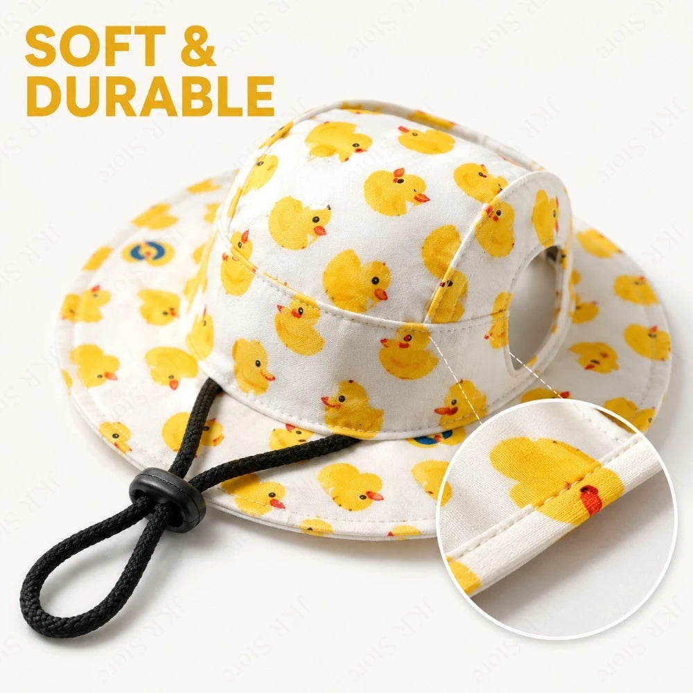 Adjustable Dog Hat Cute Print Cap for Cats and Dogs