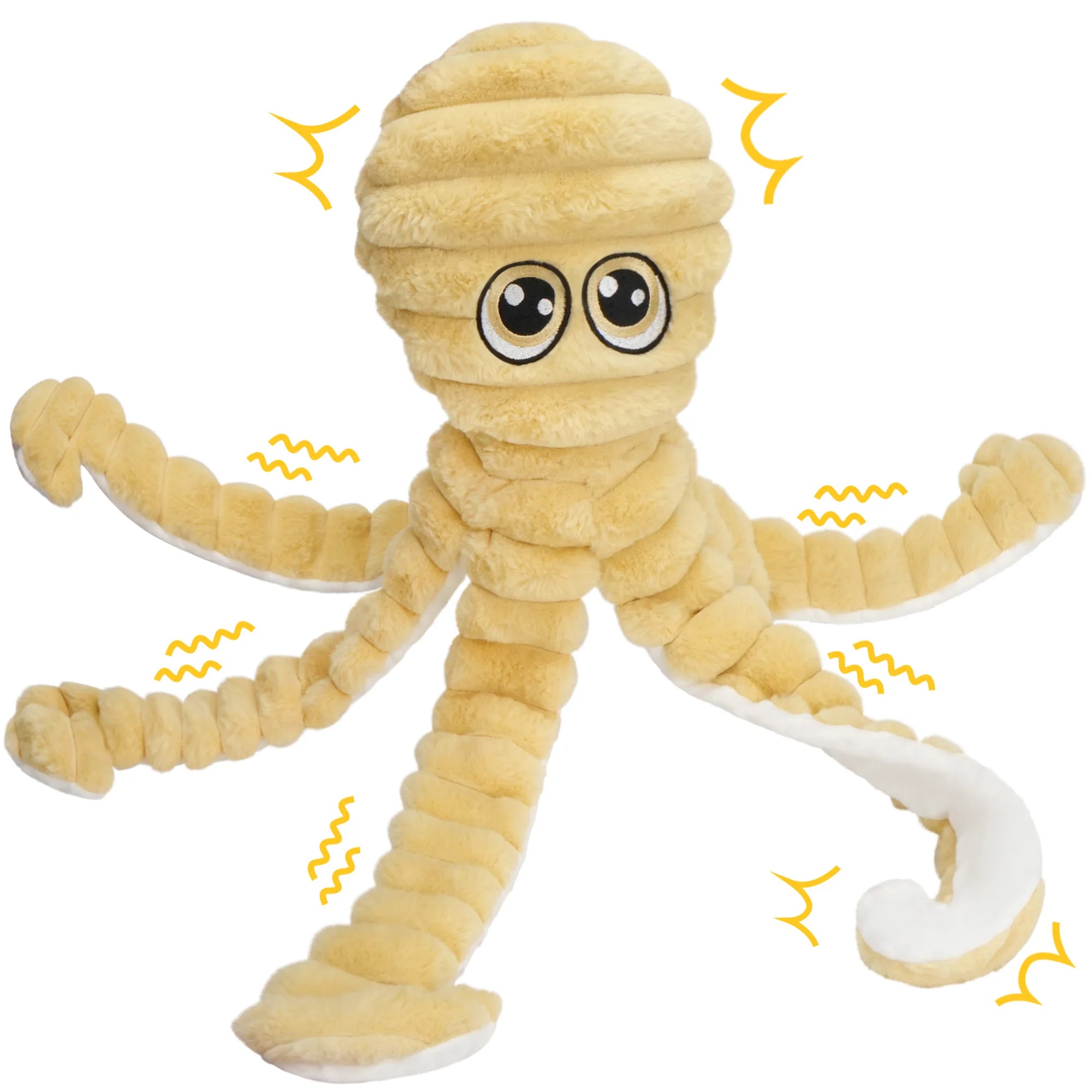 Octopus Pet Grinding Teeth Squeaky Plush Toy for Dogs