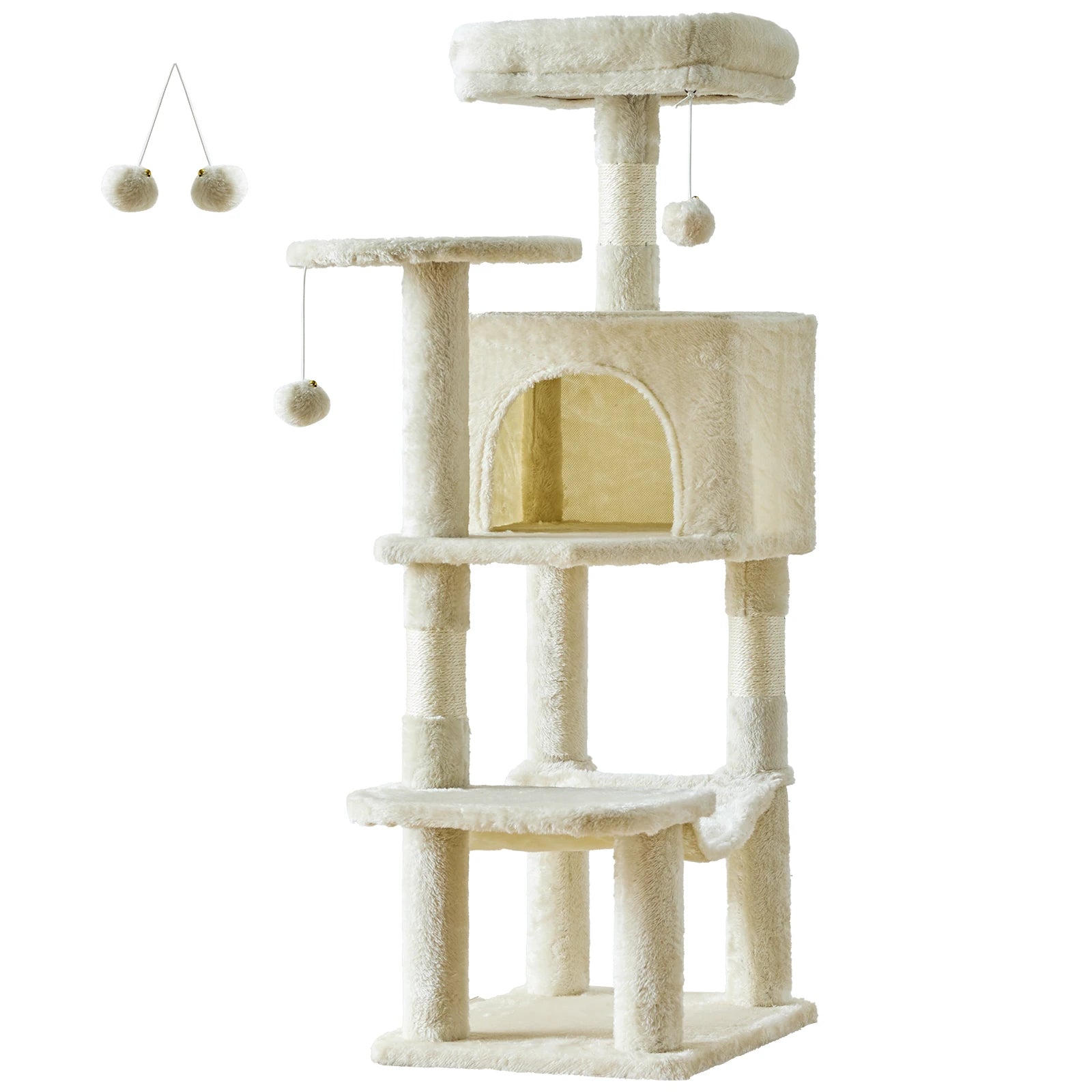 Cat Tree Tower for Indoor Cats with Scratching Posts
