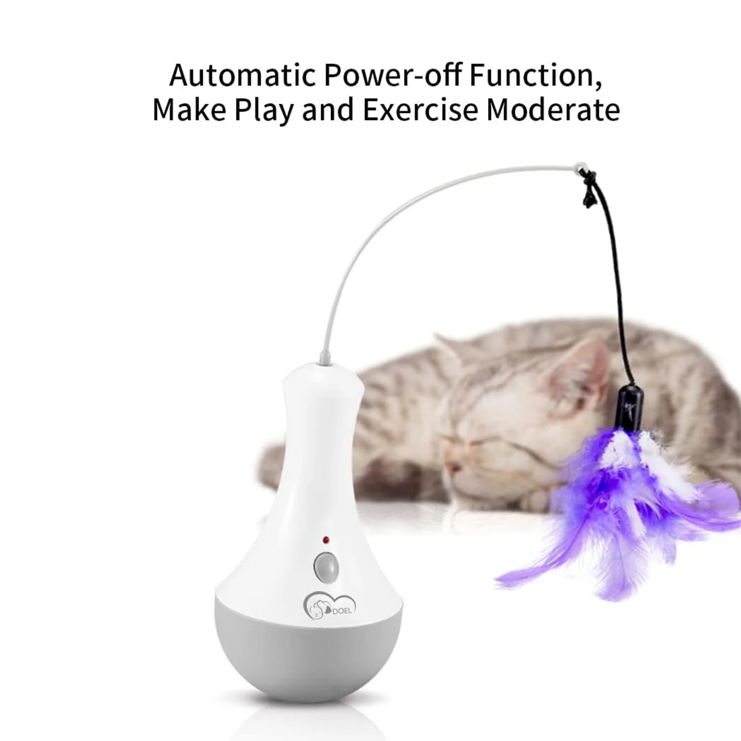 Cat Interactive Automatic Feather Kitten Teaser Toy