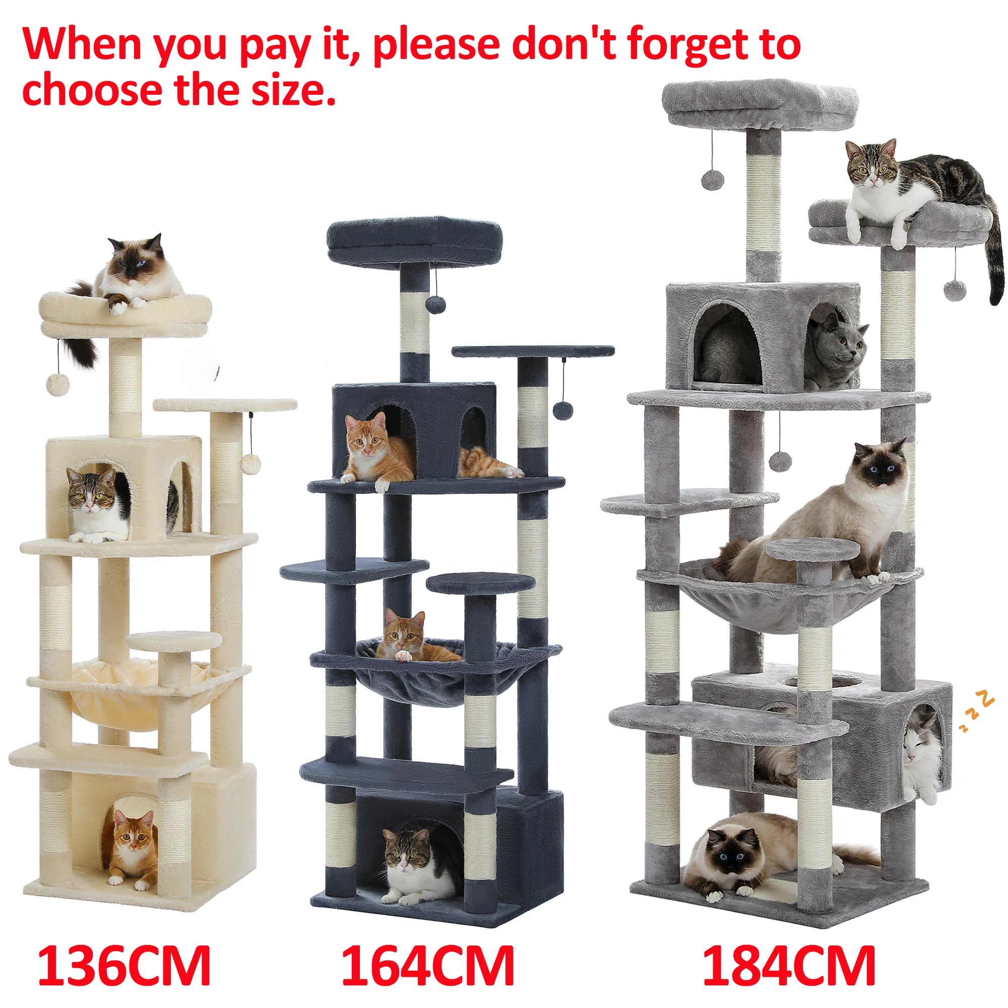 Large Cat Tree Tower for Indoor Cats | Scratching Posts
